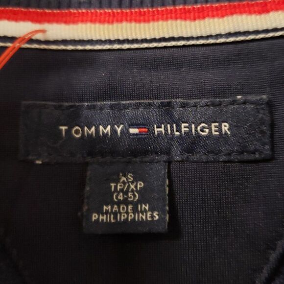 Tommy Hilfiger Boy's Orange Navy Polyester Bomber Jacket - Size XS or 4/5 - Picture 11 of 15